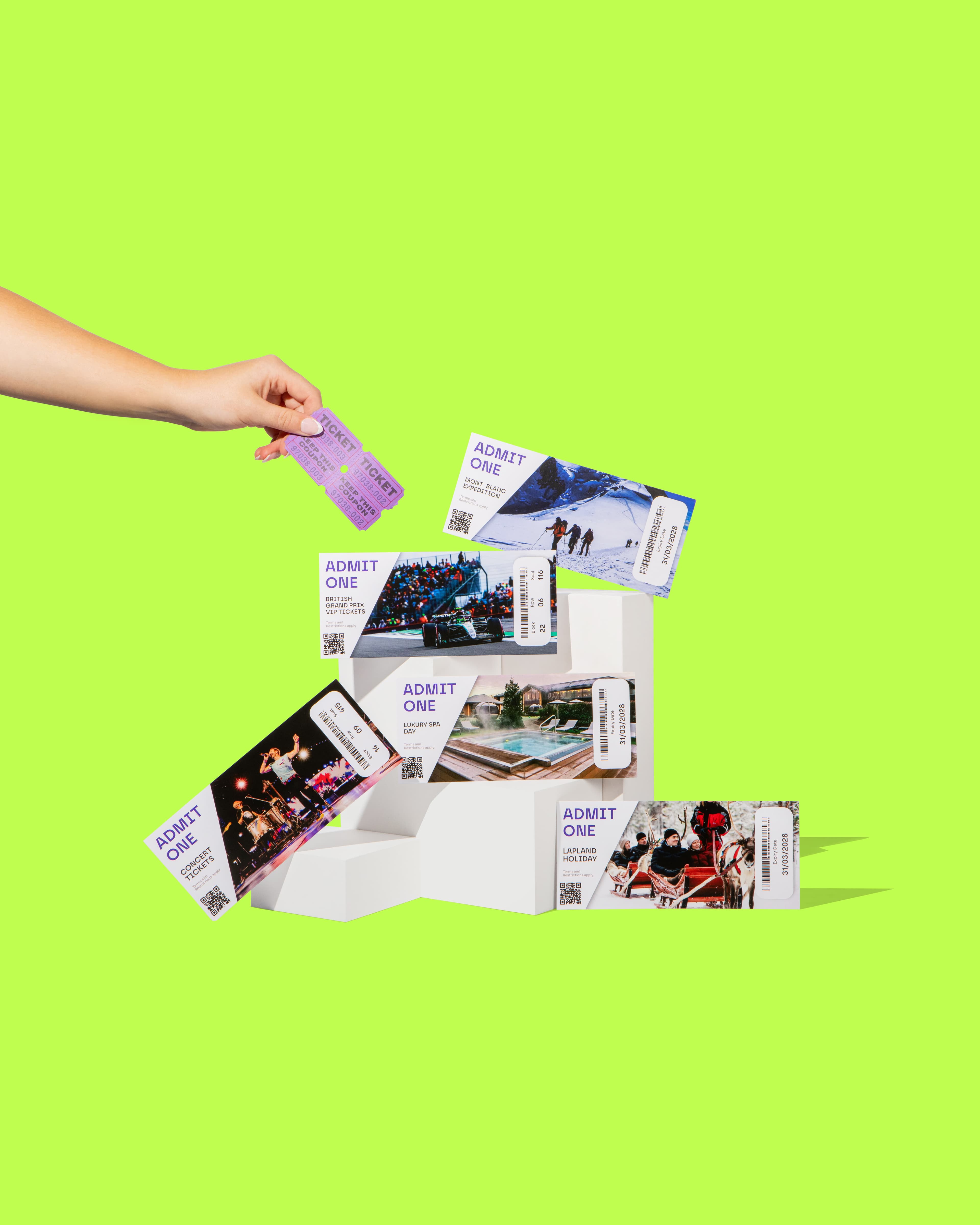 Diverse listings and experiences on RaffClub